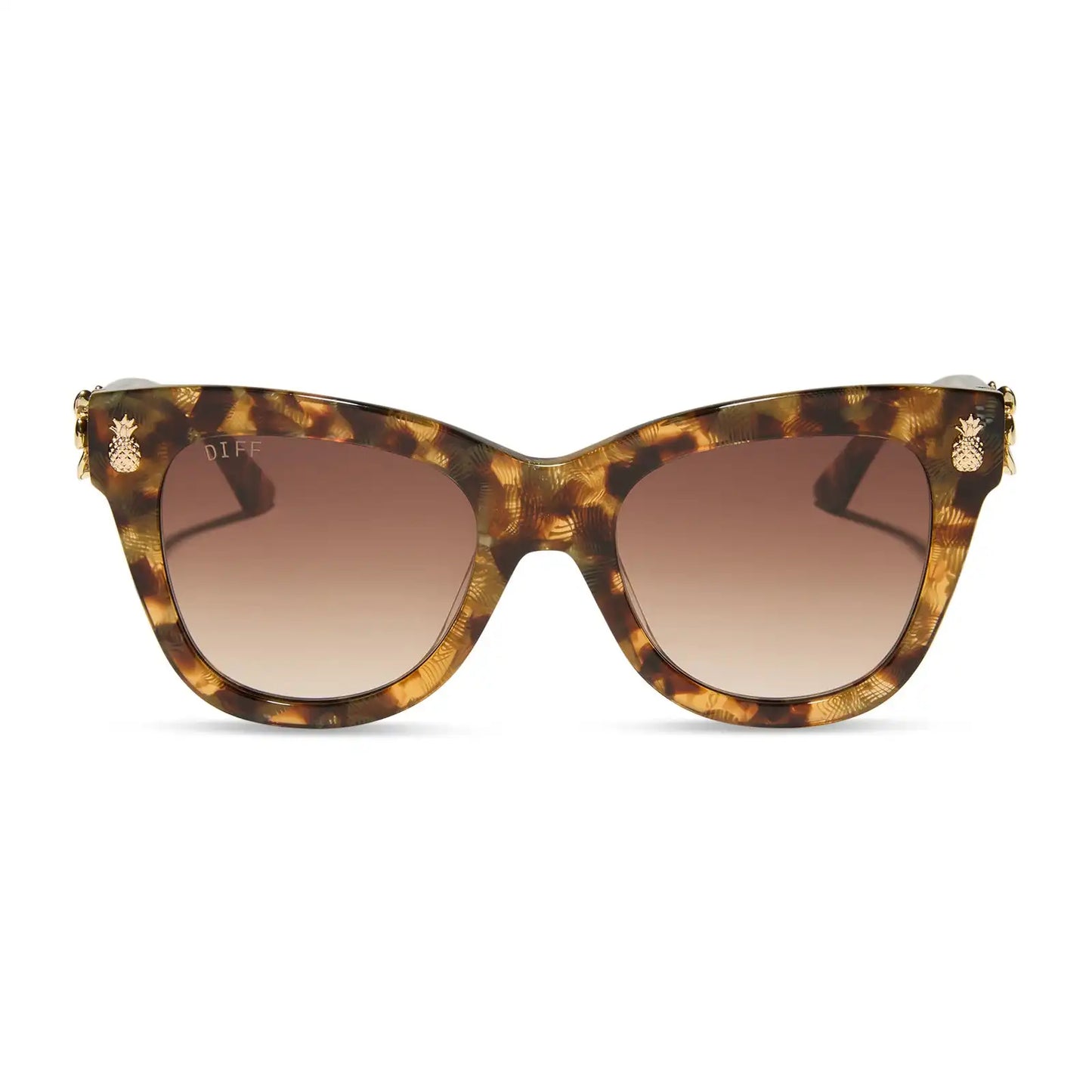 HAWAII - COCONUT PALM TORTOISE + BROWN SUGAR GRADIENT SUNGLASSES