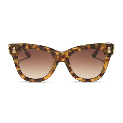 HAWAII - COCONUT PALM TORTOISE + BROWN SUGAR GRADIENT SUNGLASSES