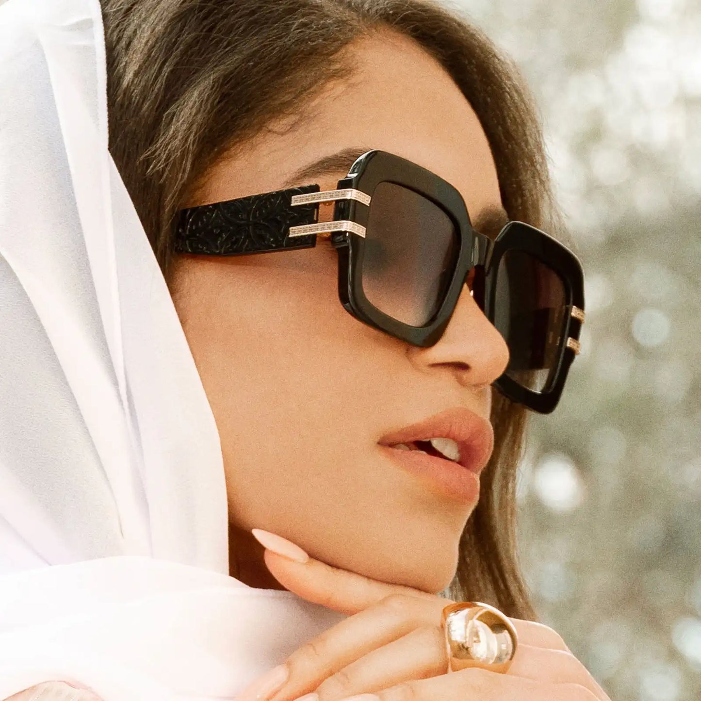 TANYA MCQUOID - LUXE BLACK + RICH GREY GRADIENT SUNGLASSES