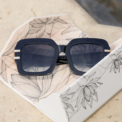 TANYA MCQUOID - LUXE BLACK + RICH GREY GRADIENT SUNGLASSES