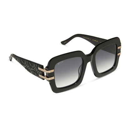 TANYA MCQUOID - LUXE BLACK + RICH GREY GRADIENT SUNGLASSES