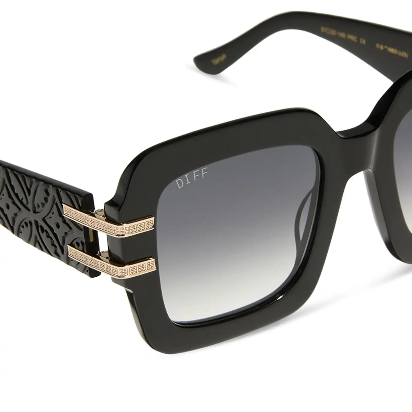 TANYA MCQUOID - LUXE BLACK + RICH GREY GRADIENT SUNGLASSES