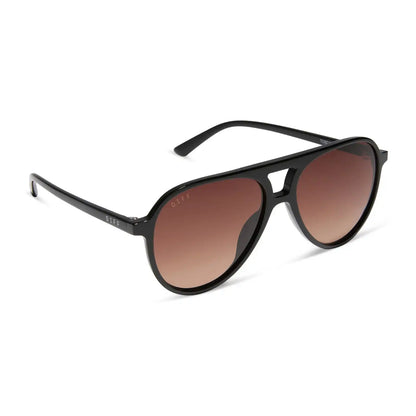 TOSCA II - BLACK + BROWN GRADIENT SUNGLASSES