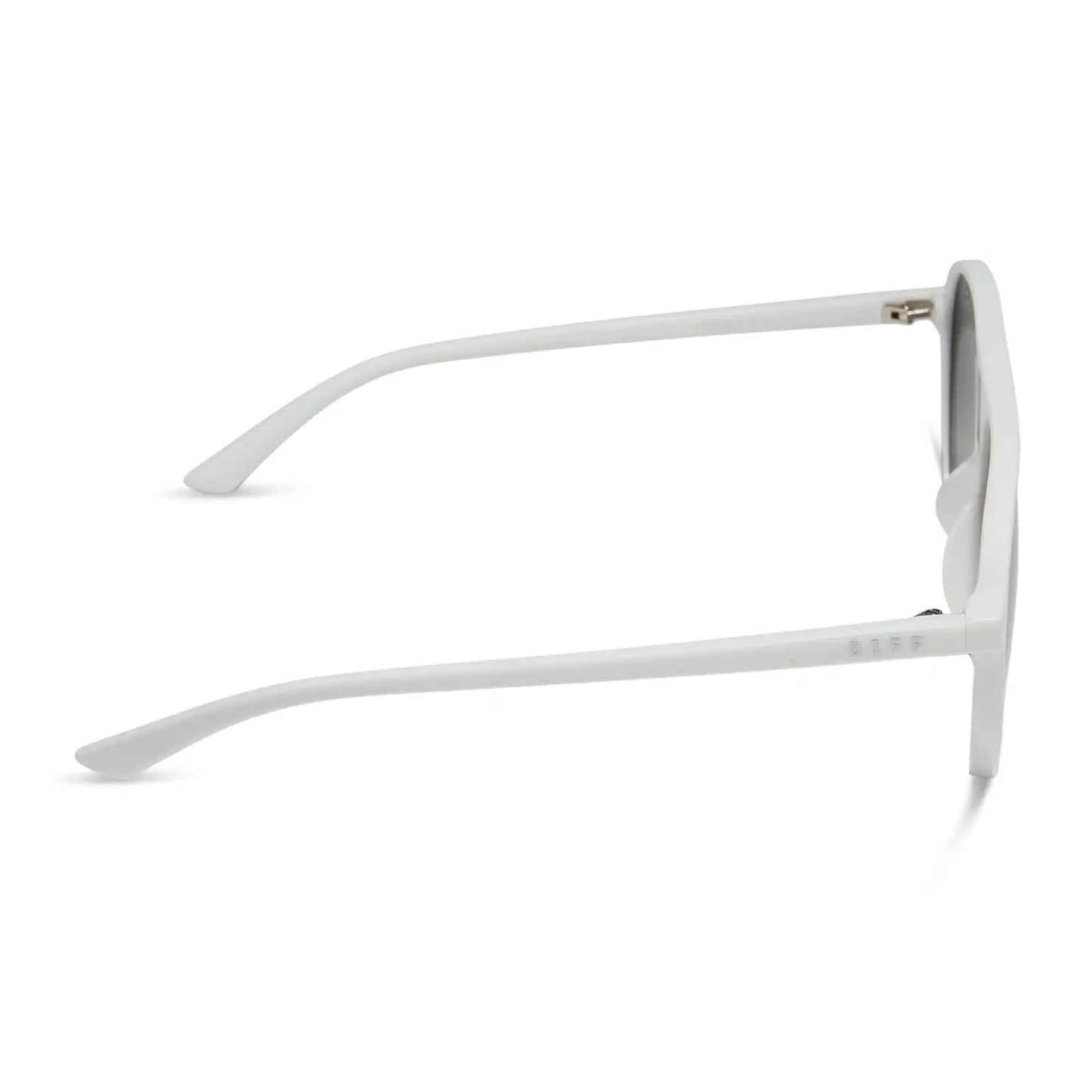 TOSCA II - WHITE CLOUD + GREY GRADIENT + SILVER FLASH SUNGLASSES