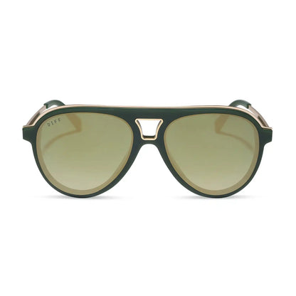 TOSCA III - FAIRWAY GREEN + ALOE GREEN GRADIENT + LIGHT GOLD FLASH SUNGLASSES