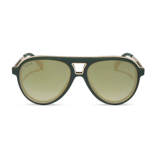 TOSCA III - FAIRWAY GREEN + ALOE GREEN GRADIENT + LIGHT GOLD FLASH SUNGLASSES