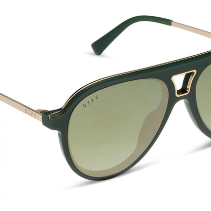 TOSCA III - FAIRWAY GREEN + ALOE GREEN GRADIENT + LIGHT GOLD FLASH SUNGLASSES