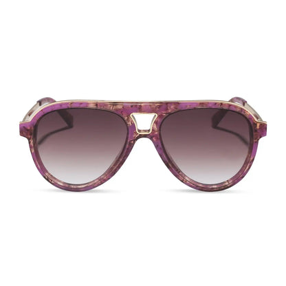 TOSCA III - LAVENDER HAZE TORTOISE + BROWN GRADIENT + SUNGLASSES