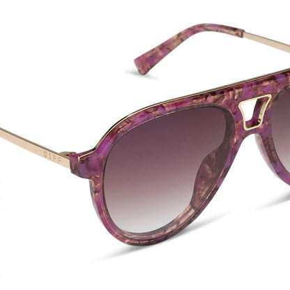 TOSCA III - LAVENDER HAZE TORTOISE + BROWN GRADIENT + SUNGLASSES