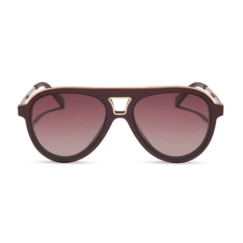TOSCA III - RUGBY RED + BURGUNDY GRADIENT + POLARIZED SUNGLASSES