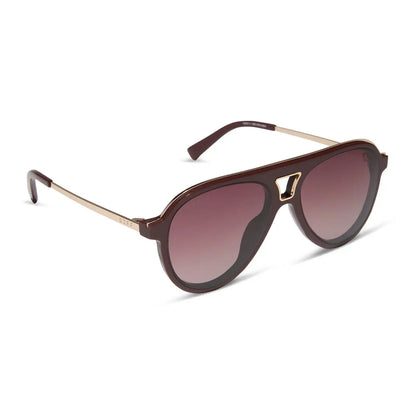 TOSCA III - RUGBY RED + BURGUNDY GRADIENT + POLARIZED SUNGLASSES