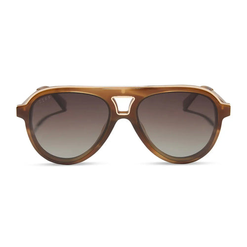 TOSCA III - TAWNY TORTOISE + BROWN GRADIENT + POLARIZED SUNGLASSES