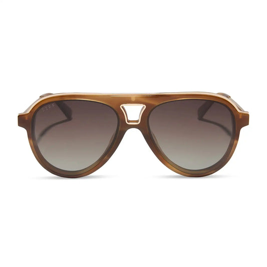TOSCA III - TAWNY TORTOISE + BROWN GRADIENT + POLARIZED SUNGLASSES