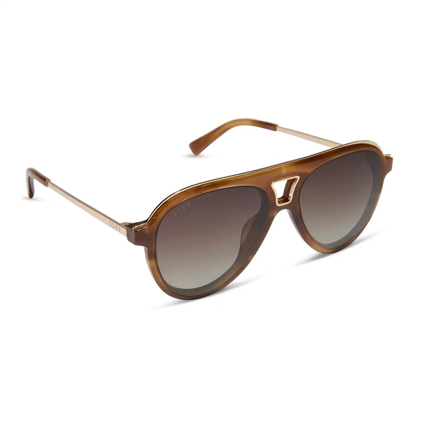 TOSCA III - TAWNY TORTOISE + BROWN GRADIENT + POLARIZED SUNGLASSES