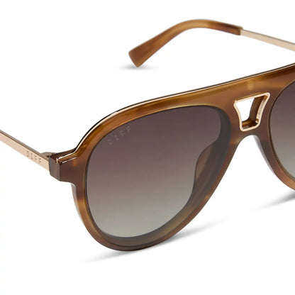 TOSCA III - TAWNY TORTOISE + BROWN GRADIENT + POLARIZED SUNGLASSES