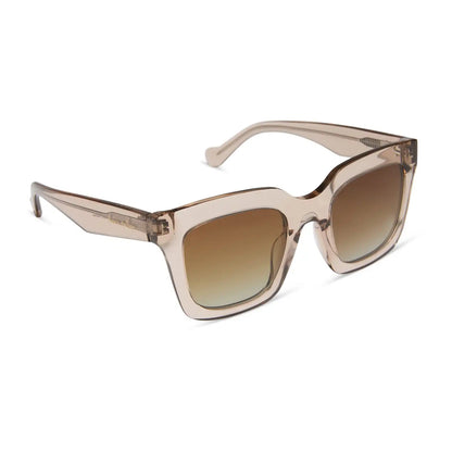 VALENCIA - SOFT TAUPE CRYSTAL + BROWN GRADIENT + POLARIZED SUNGLASSES