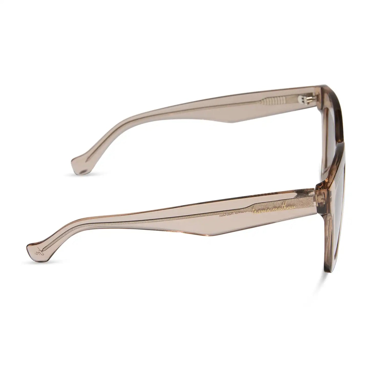 VALENCIA - SOFT TAUPE CRYSTAL + BROWN GRADIENT + POLARIZED SUNGLASSES