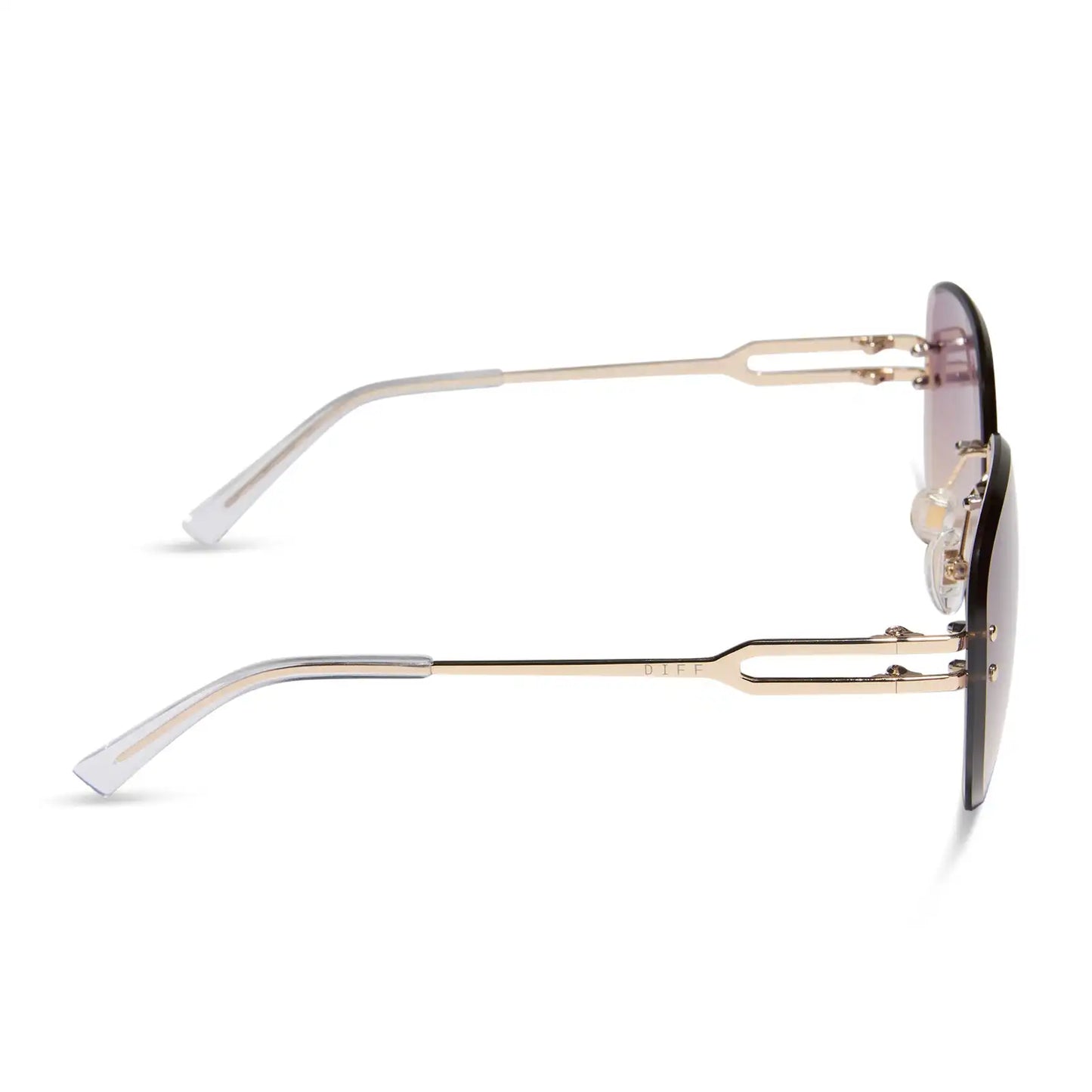 TRISTA - GOLD + MISTY LILAC GRADIENT SUNGLASSES