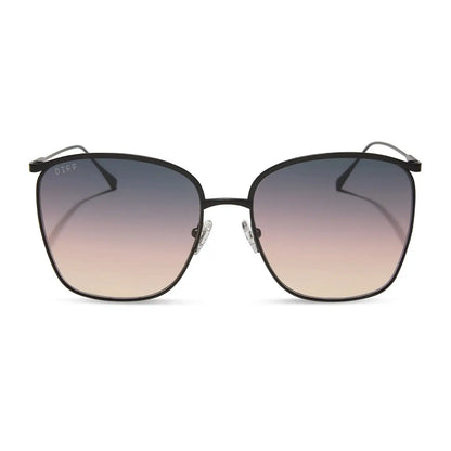 VITTORIA - BRUSHED BLACK + TWILIGHT GRADIENT SUNGLASSES