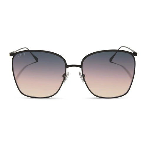 VITTORIA - BRUSHED BLACK + TWILIGHT GRADIENT SUNGLASSES