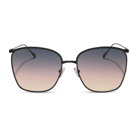 VITTORIA - BRUSHED BLACK + TWILIGHT GRADIENT SUNGLASSES