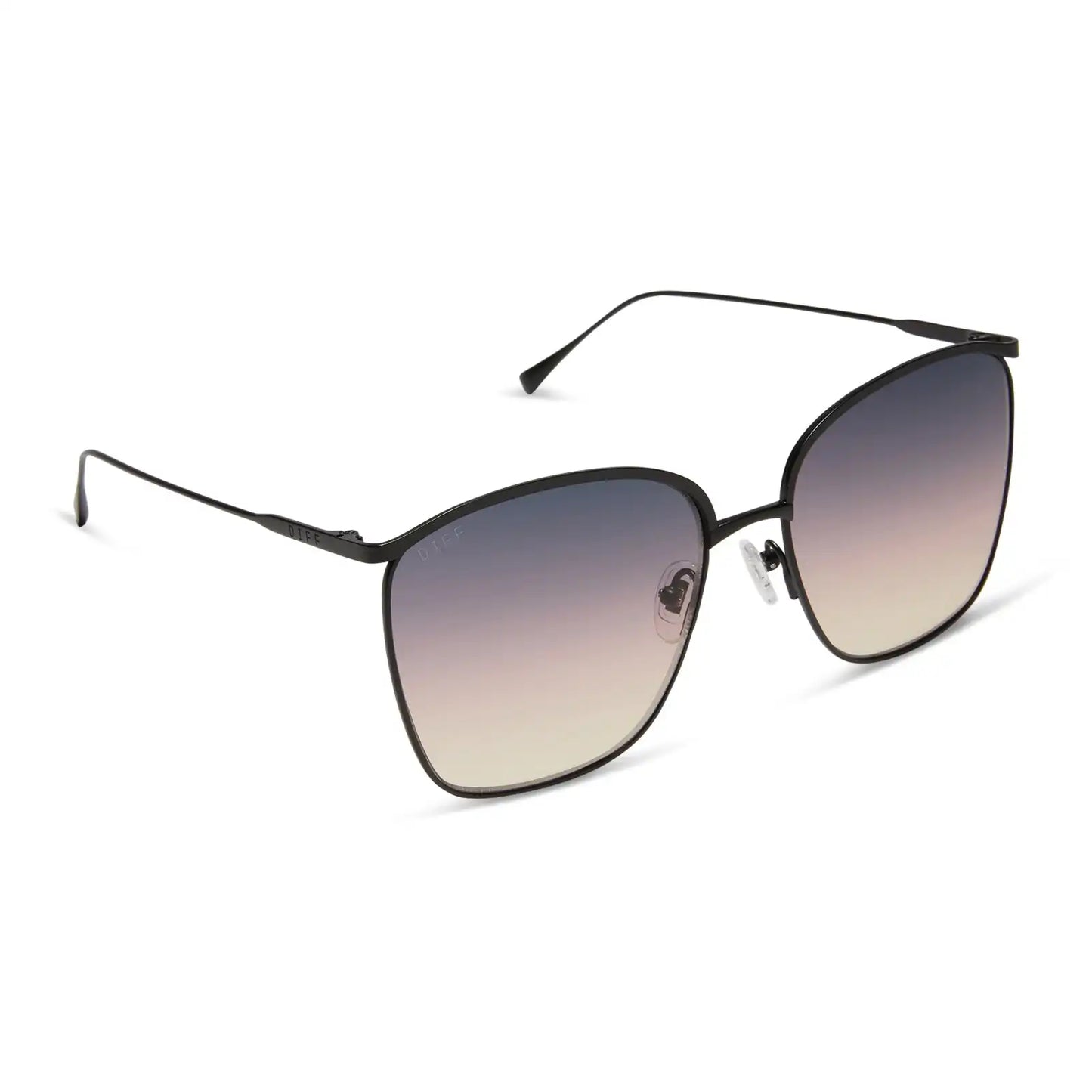VITTORIA - BRUSHED BLACK + TWILIGHT GRADIENT SUNGLASSES