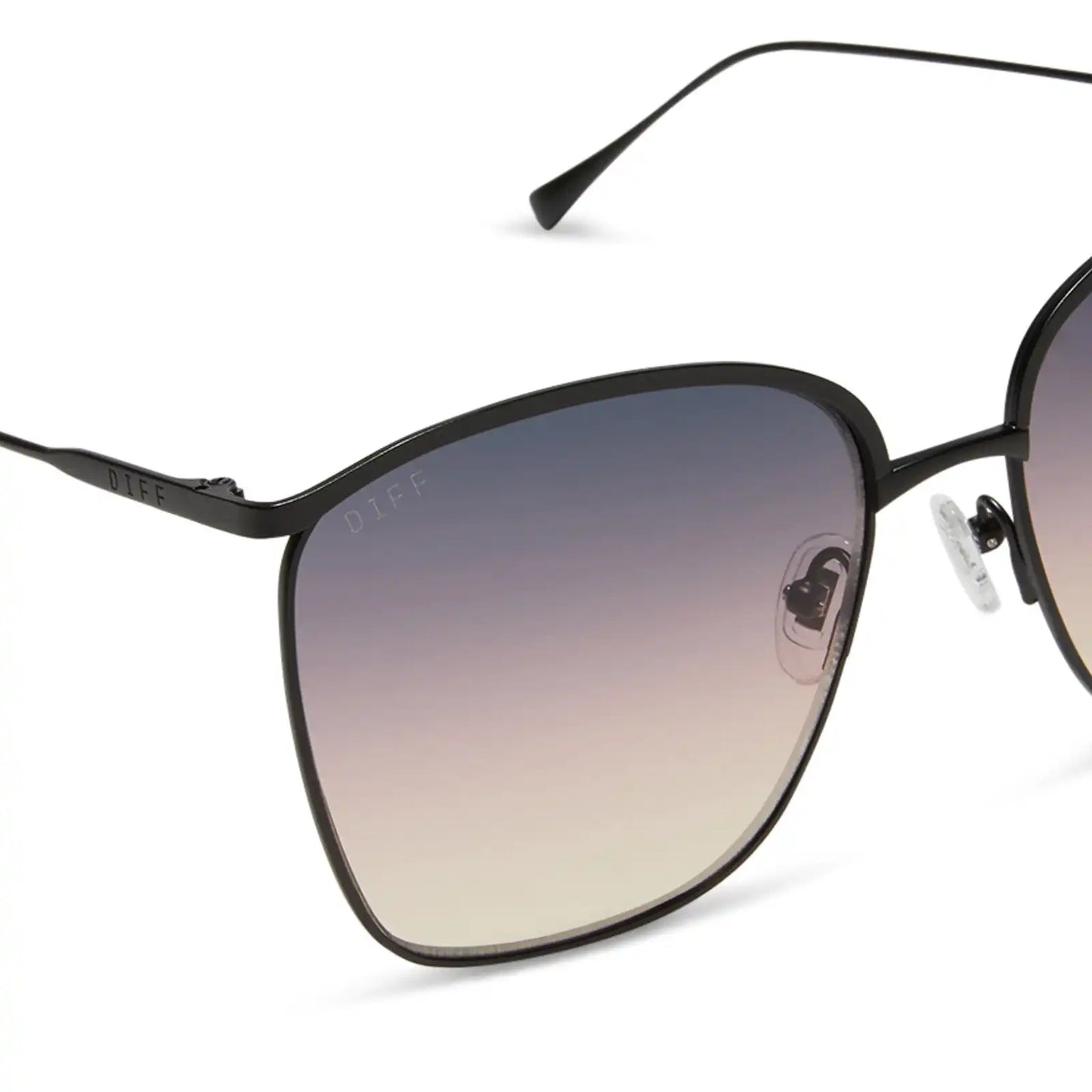 VITTORIA - BRUSHED BLACK + TWILIGHT GRADIENT SUNGLASSES