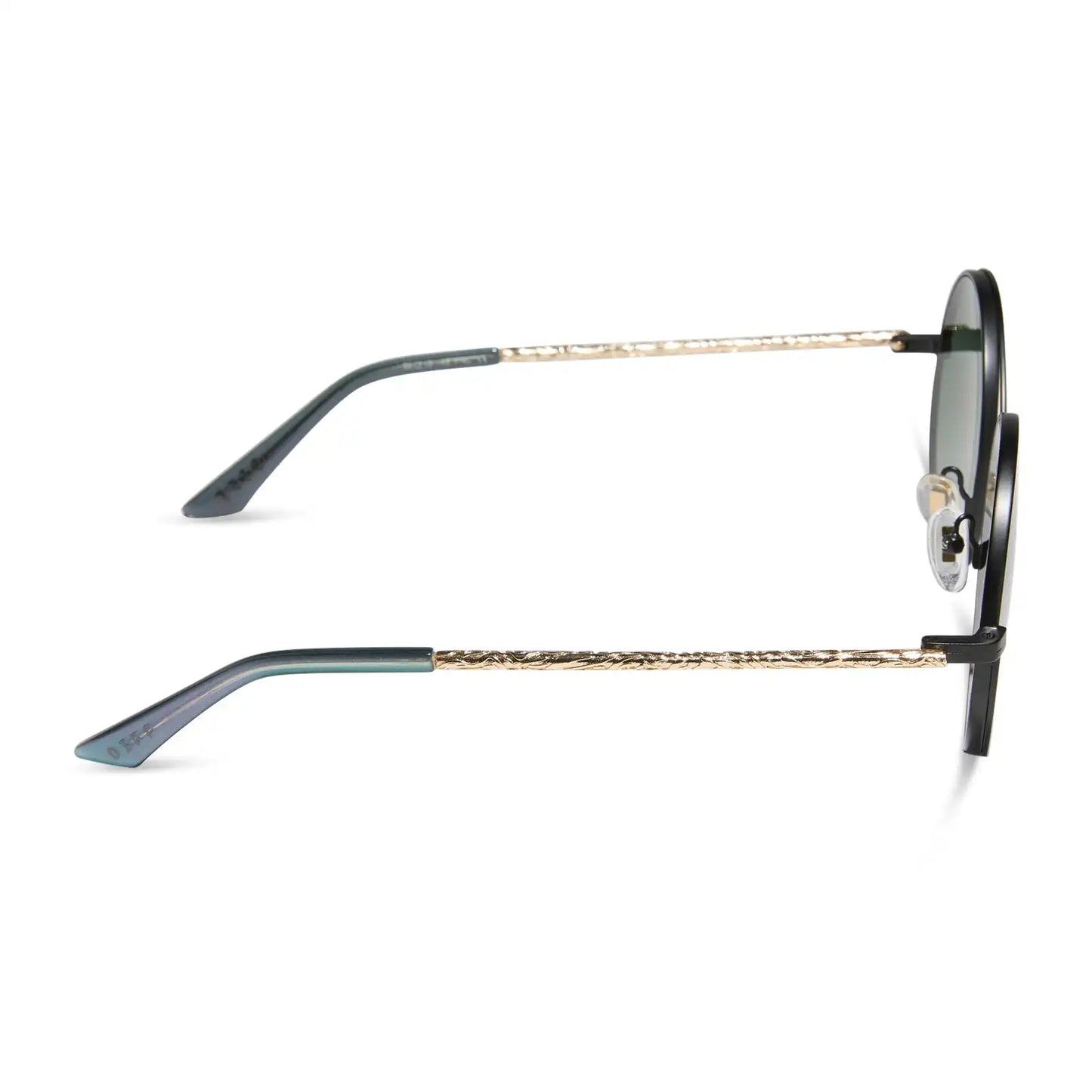 ELPHABA WIRE FRAMES - CLASSIC BLACK WIRE + EMERALD TINT GRADIENT SUNGLASSES