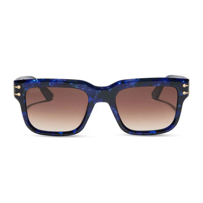 PRINCE FIYERO - MIDNIGHT BLUE TORTOISE + WARM BROWN SUNGLASSES