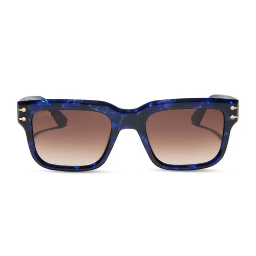 PRINCE FIYERO - MIDNIGHT BLUE TORTOISE + WARM BROWN SUNGLASSES
