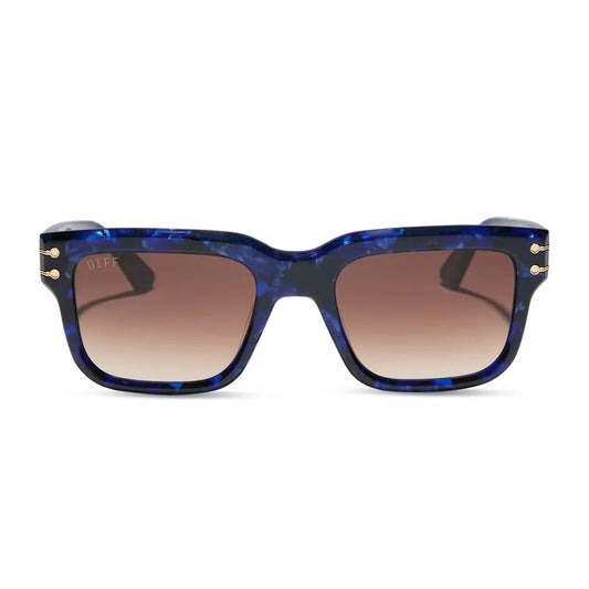PRINCE FIYERO - MIDNIGHT BLUE TORTOISE + WARM BROWN SUNGLASSES