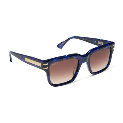 PRINCE FIYERO - MIDNIGHT BLUE TORTOISE + WARM BROWN SUNGLASSES