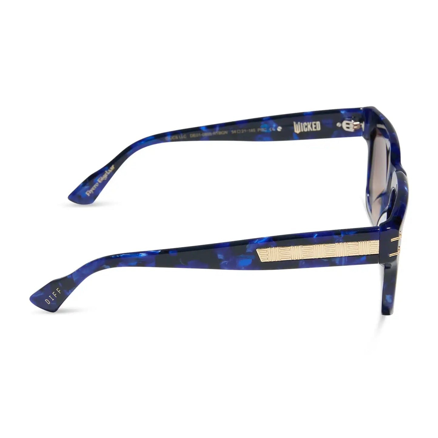 PRINCE FIYERO - MIDNIGHT BLUE TORTOISE + WARM BROWN SUNGLASSES