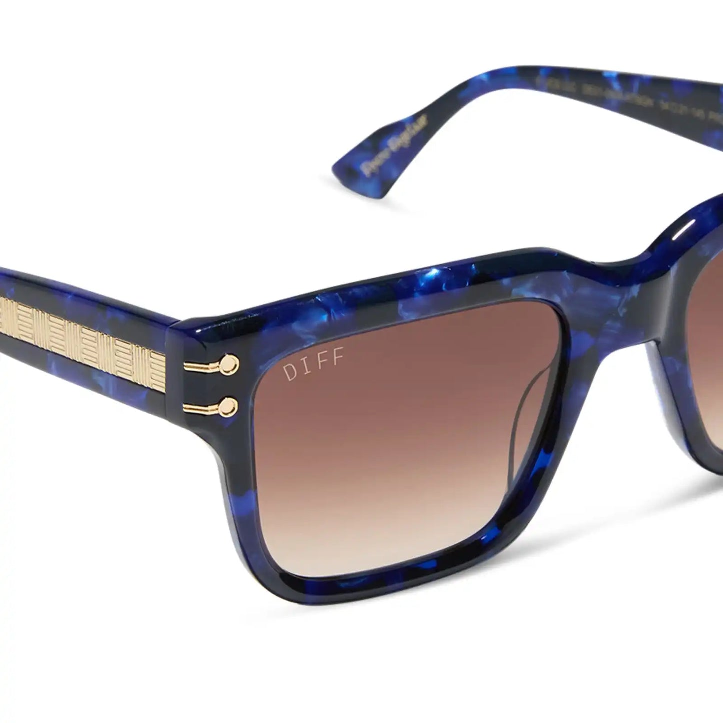 PRINCE FIYERO - MIDNIGHT BLUE TORTOISE + WARM BROWN SUNGLASSES