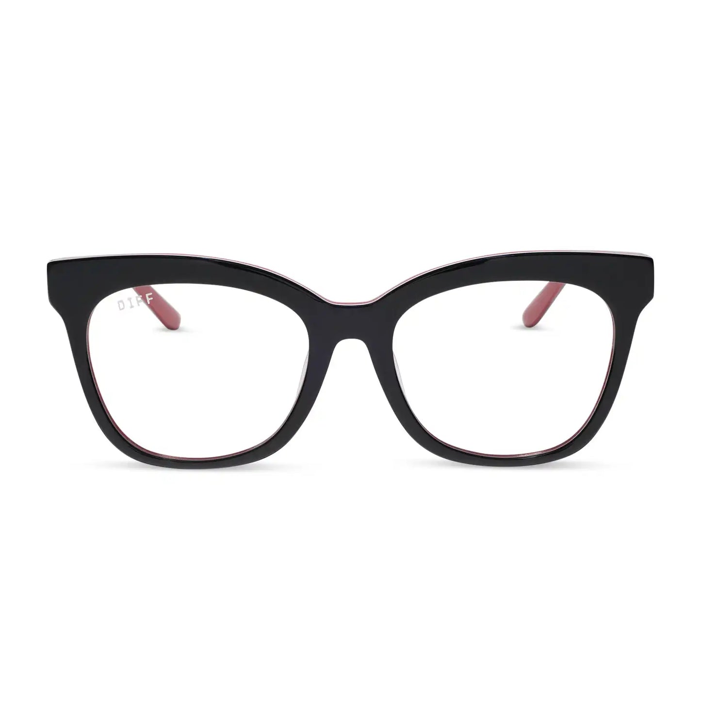 WINSTON - BLACK, WHITE & RED + GLASSES