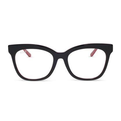 WINSTON - BLACK, WHITE & RED + GLASSES