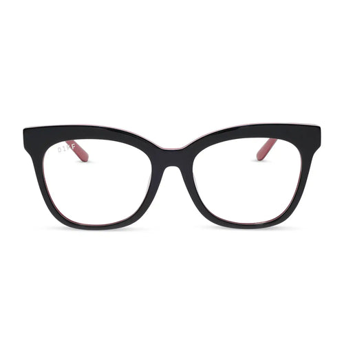 WINSTON - BLACK, WHITE & RED + GLASSES