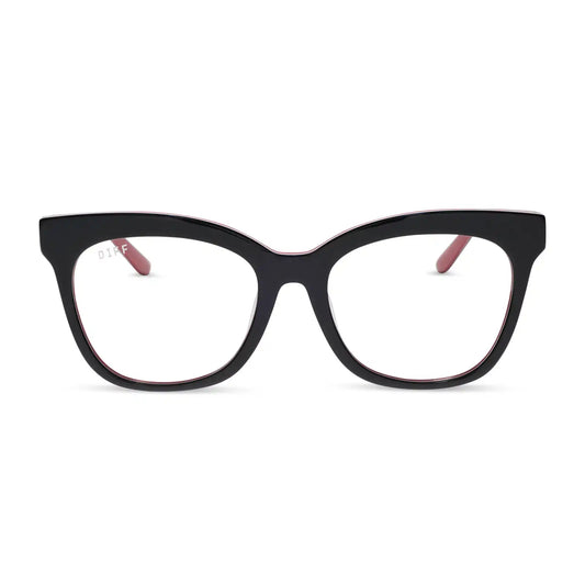 WINSTON - BLACK, WHITE & RED + GLASSES