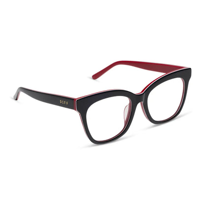 WINSTON - BLACK, WHITE & RED + GLASSES