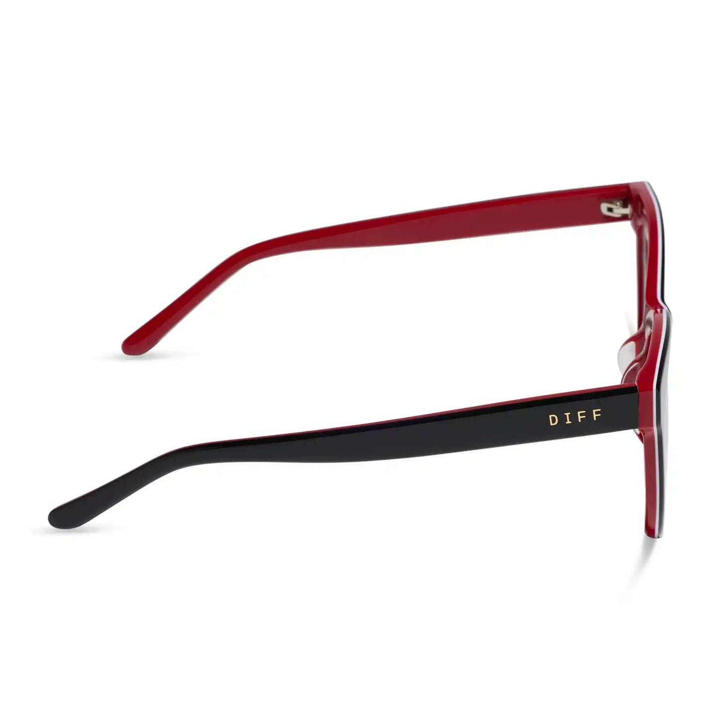 WINSTON - BLACK, WHITE & RED + GLASSES