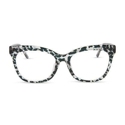 WINSTON - CLEAR LEOPARD + GLASSES