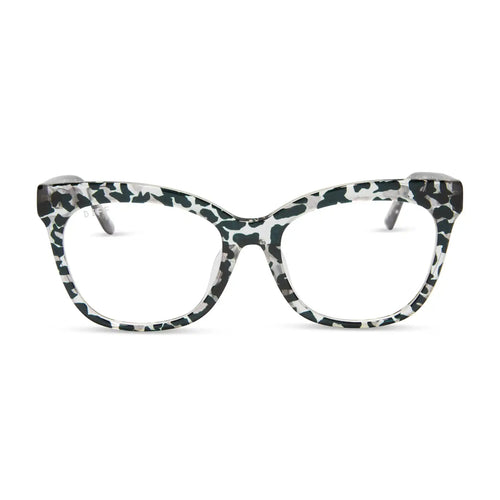 WINSTON - CLEAR LEOPARD + GLASSES
