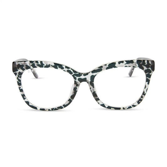 WINSTON - CLEAR LEOPARD + GLASSES