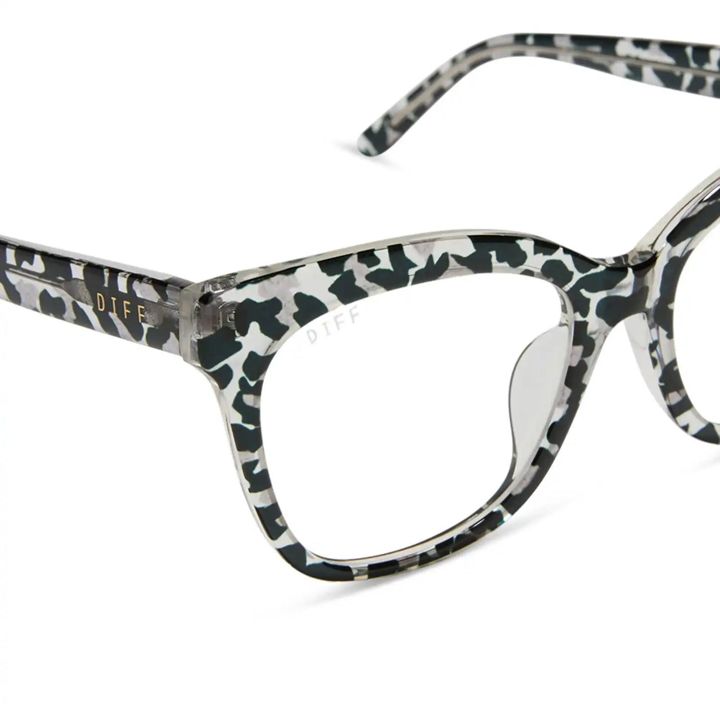 WINSTON - CLEAR LEOPARD + GLASSES