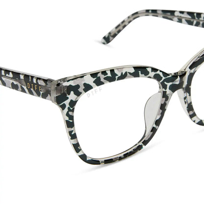 WINSTON - CLEAR LEOPARD + GLASSES