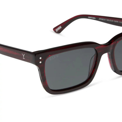 JOHN DUTTON - REDWOOD + GREY + POLARIZED SUNGLASSES