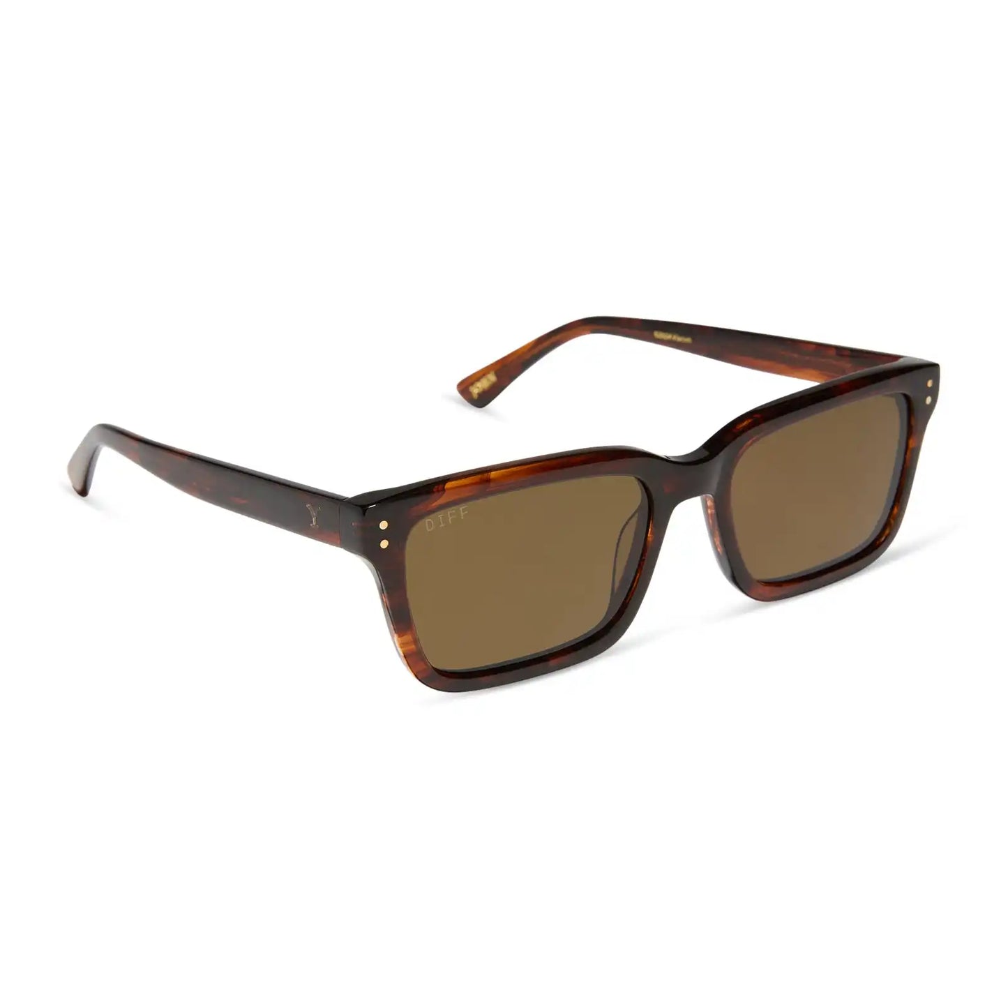 JOHN DUTTON - WARM SEQUOIA TORTOISE + BROWN + POLARIZED SUNGLASSES