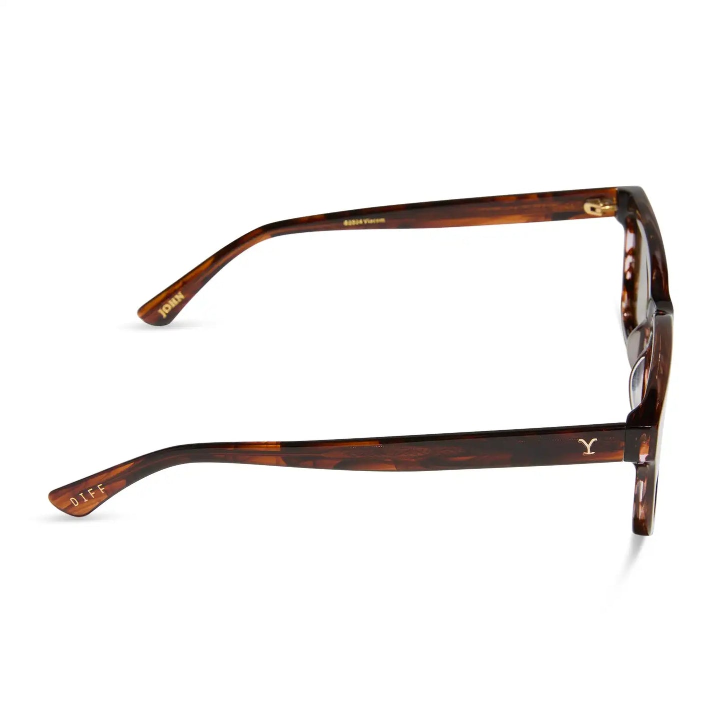 JOHN DUTTON - WARM SEQUOIA TORTOISE + BROWN + POLARIZED SUNGLASSES