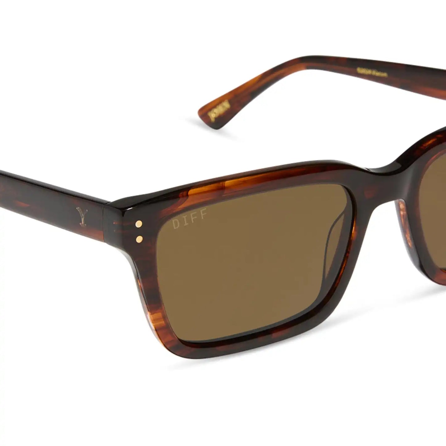 JOHN DUTTON - WARM SEQUOIA TORTOISE + BROWN + POLARIZED SUNGLASSES