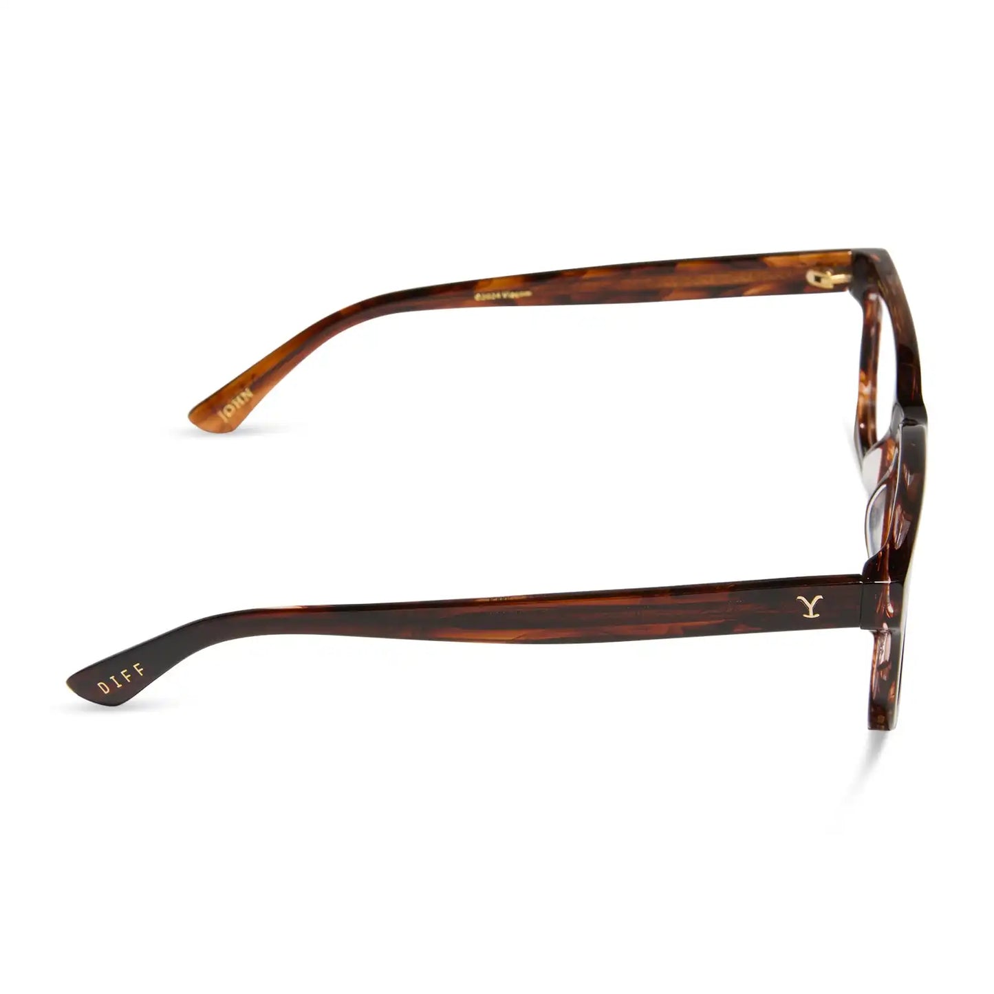 JOHN DUTTON - WARM SEQUOIA TORTOISE + GLASSES